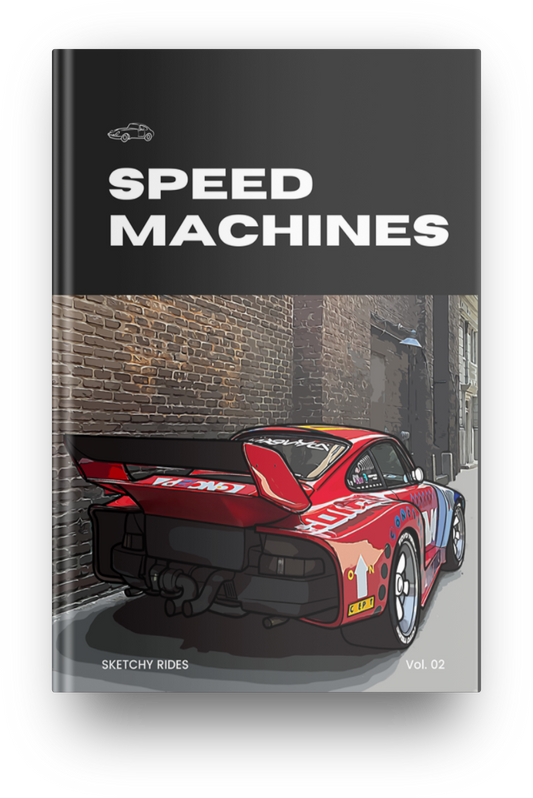 Malbuch „Speed ​​Machines Band 2“.