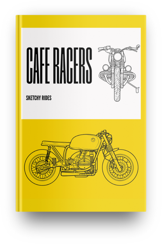 Libro para colorear de Cafe Racers